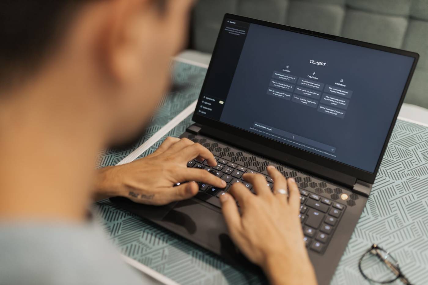Ai software developer laptop