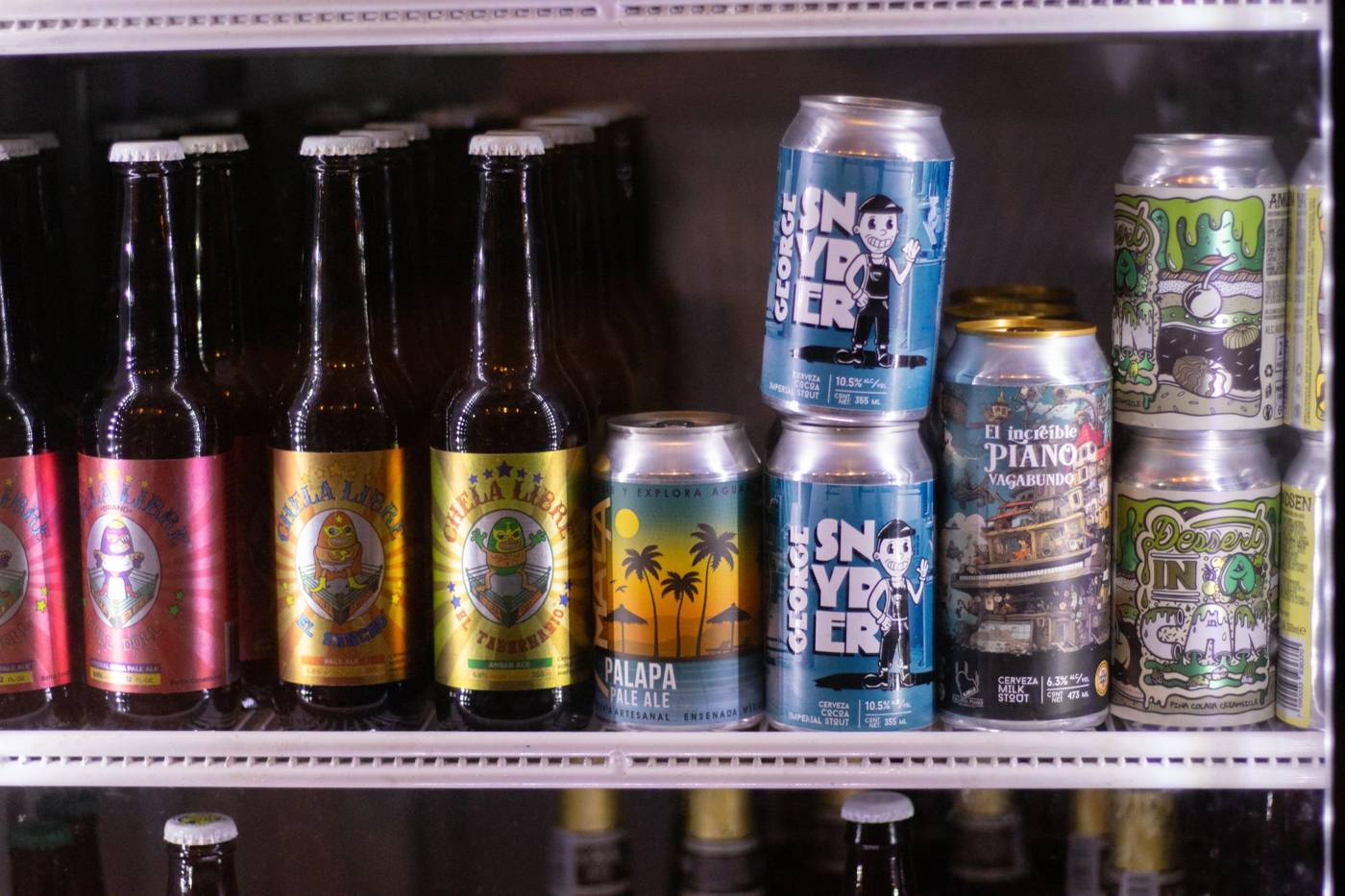 Craft beer cans assortment