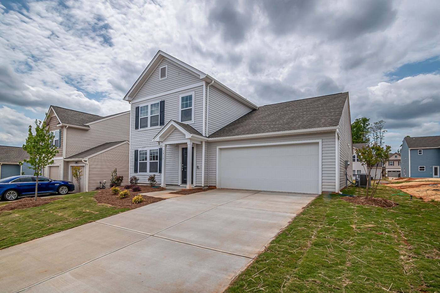 Newly built suburban homes