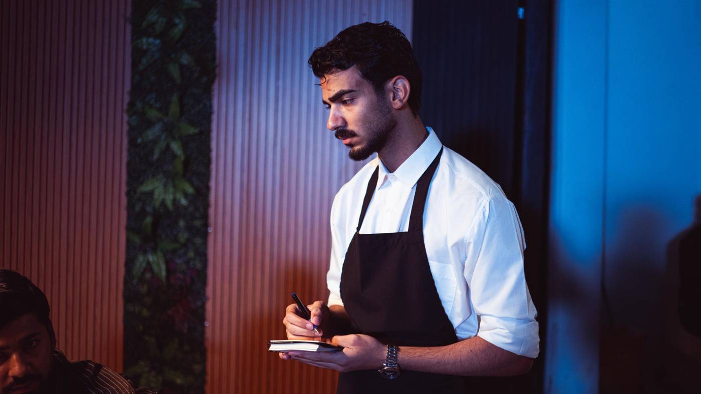 Restaurant hospitality workers shift