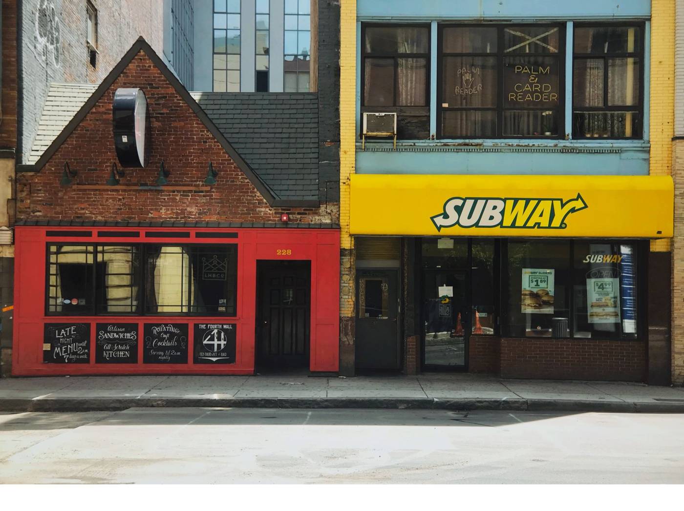 Sandwich shop storefront