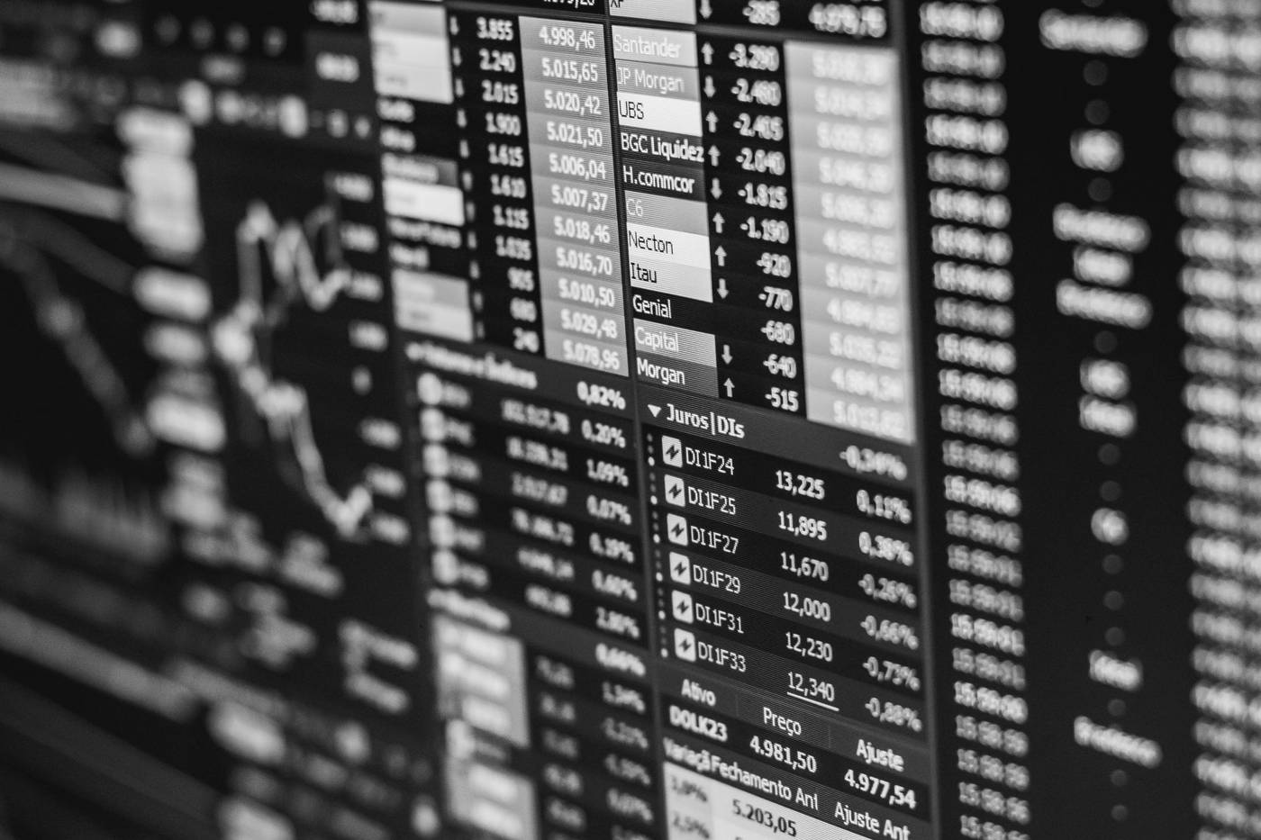 Stock exchange trading floor