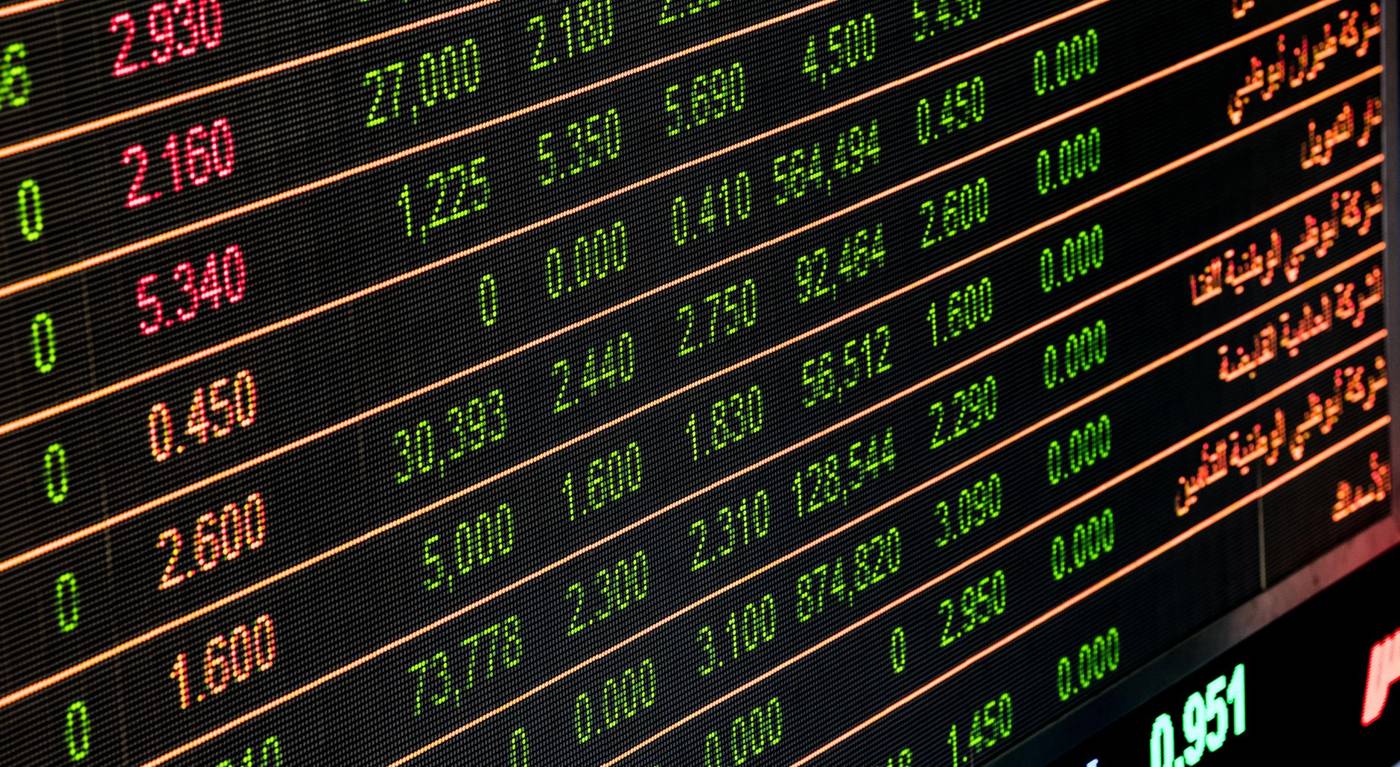 Stock market trading screens